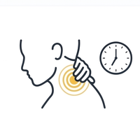 Neck stiffness is the most common warning sign